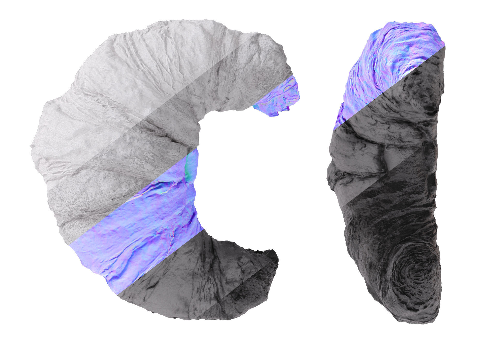 Butter Croissants  3D model_10