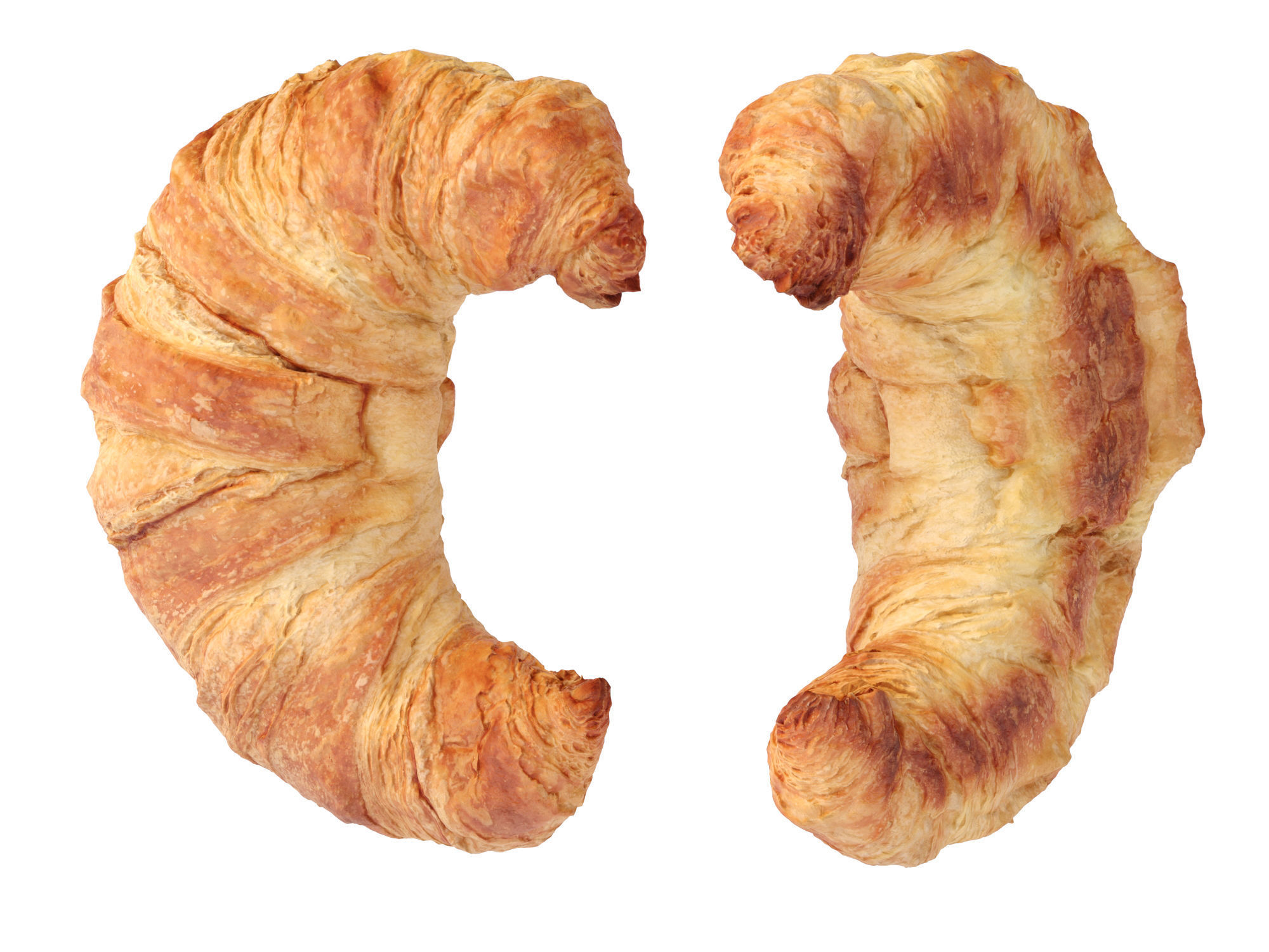 Butter Croissants  3D model_5