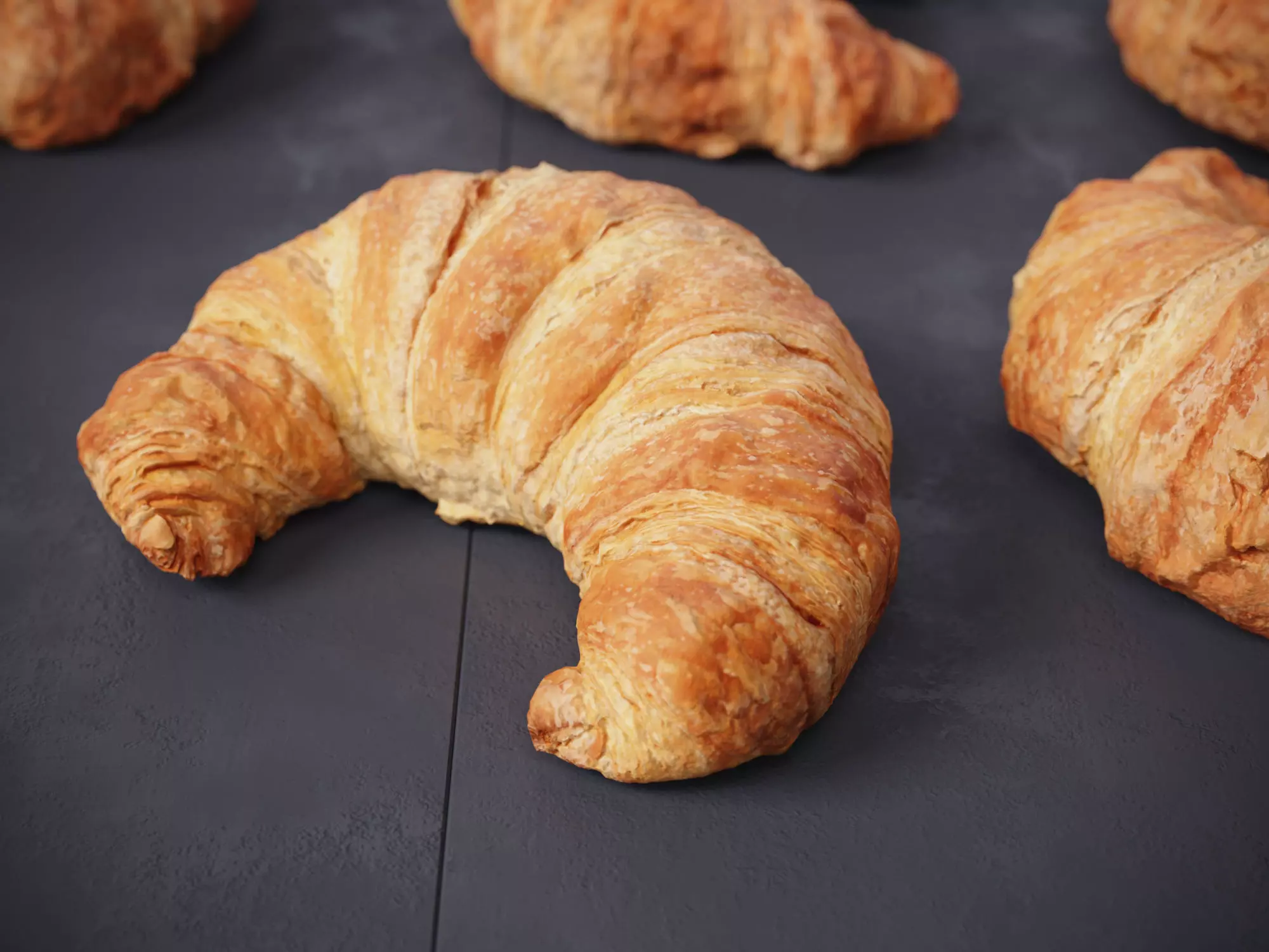 Butter Croissants  3D model_0