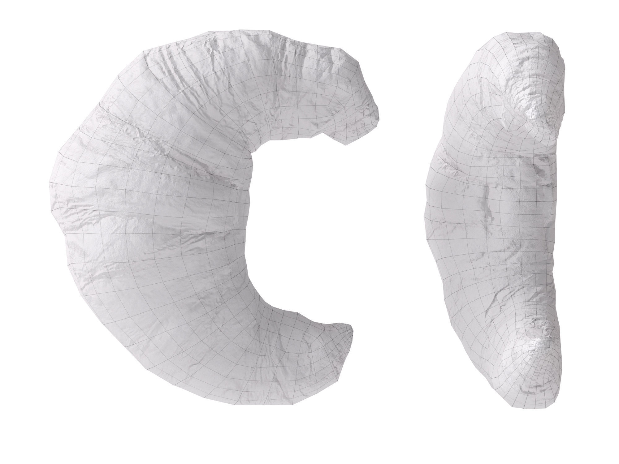 Butter Croissants  3D model_7