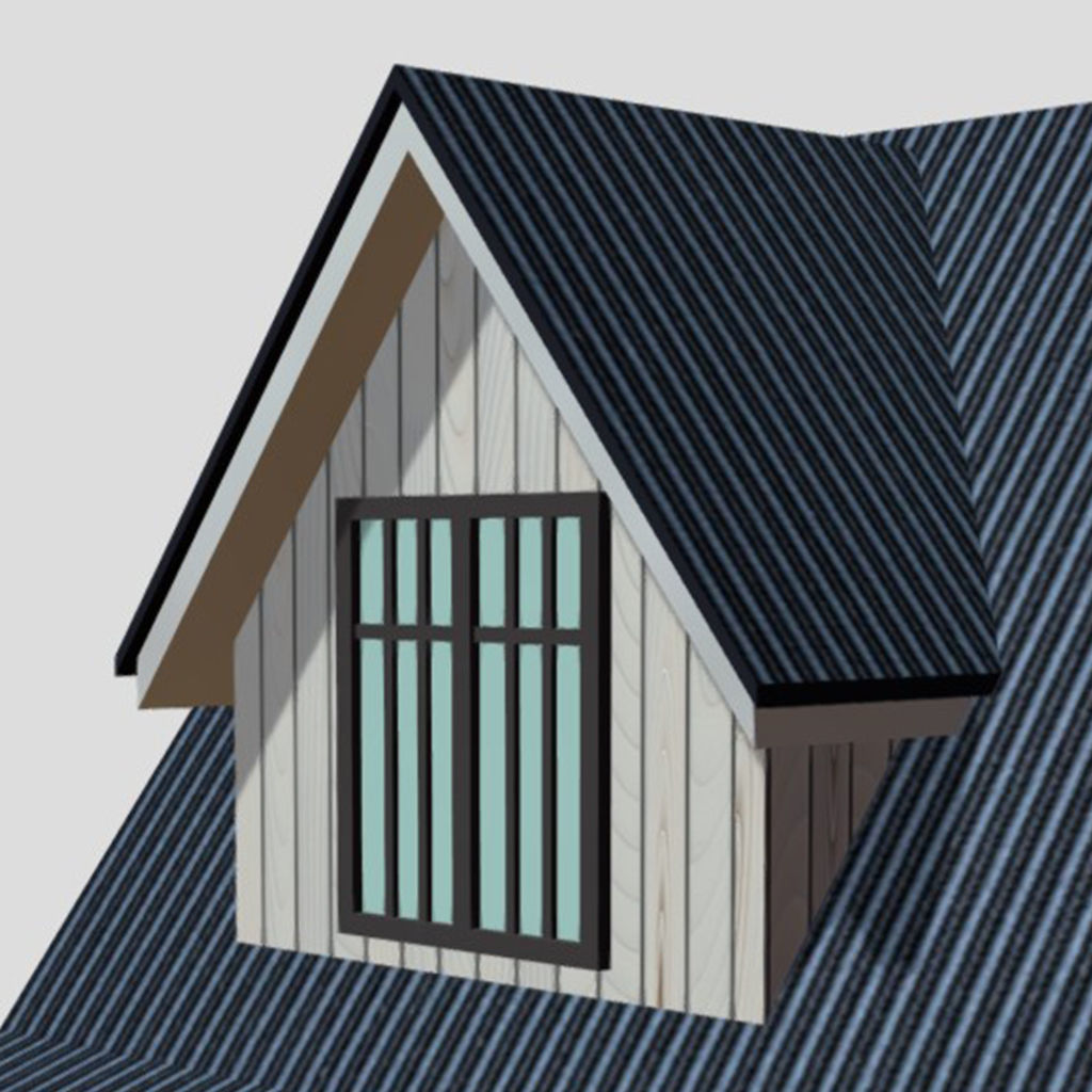 American Style Cottage - Town House Model  Low-poly 3D model_5