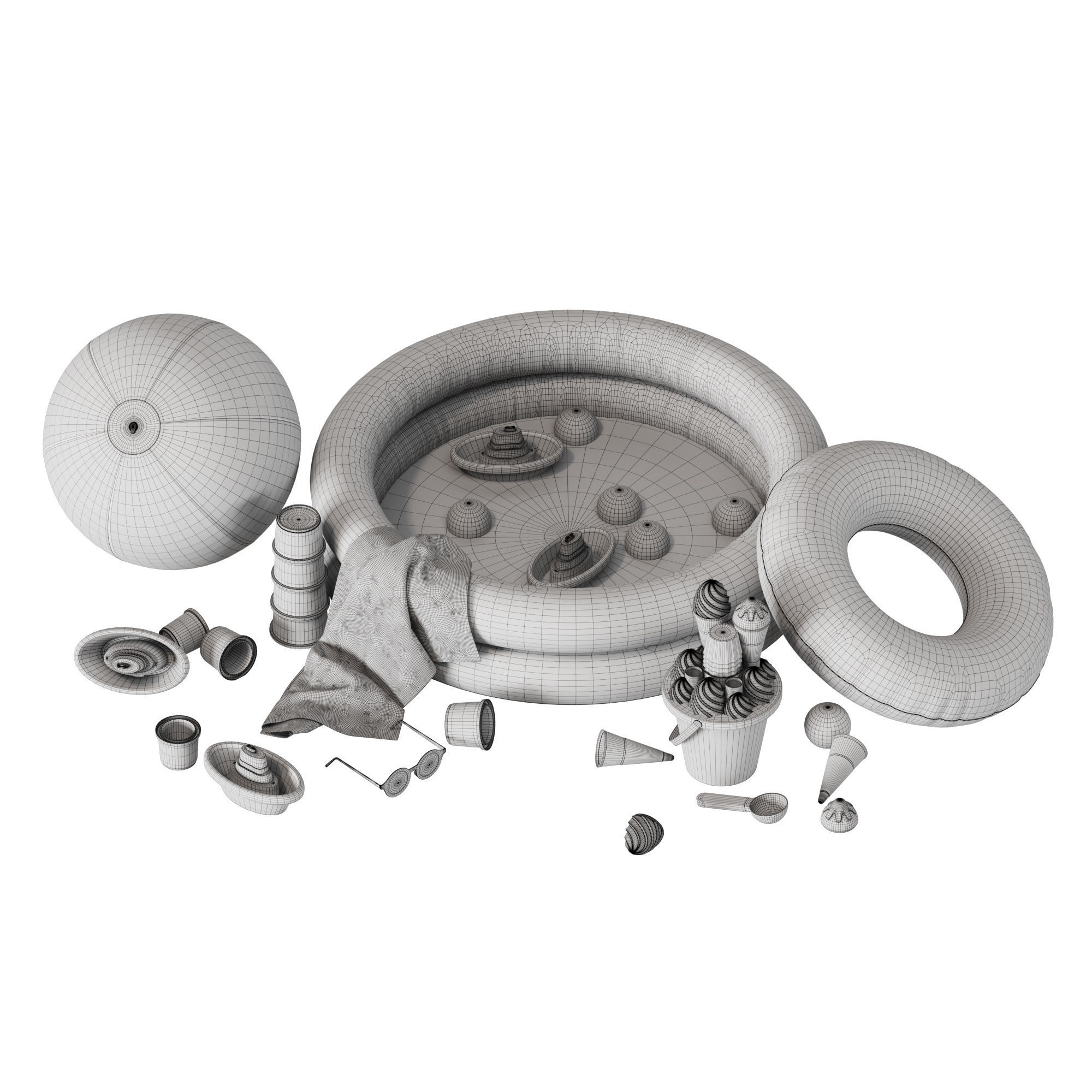 children decor set 10 3D model_5