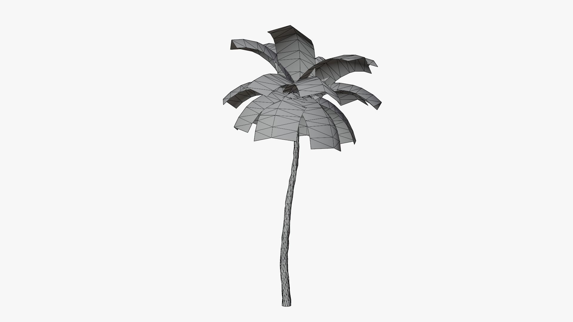 Stylized Palm v4 Low-poly 3D model_11
