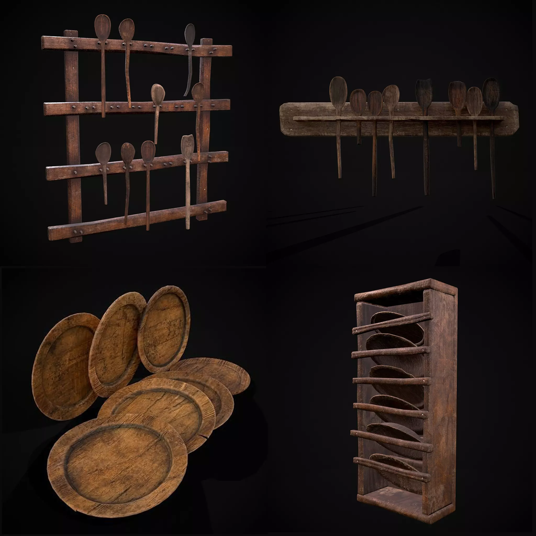 Medieval Prop Mix Forty Nine 3D Model Collection_0