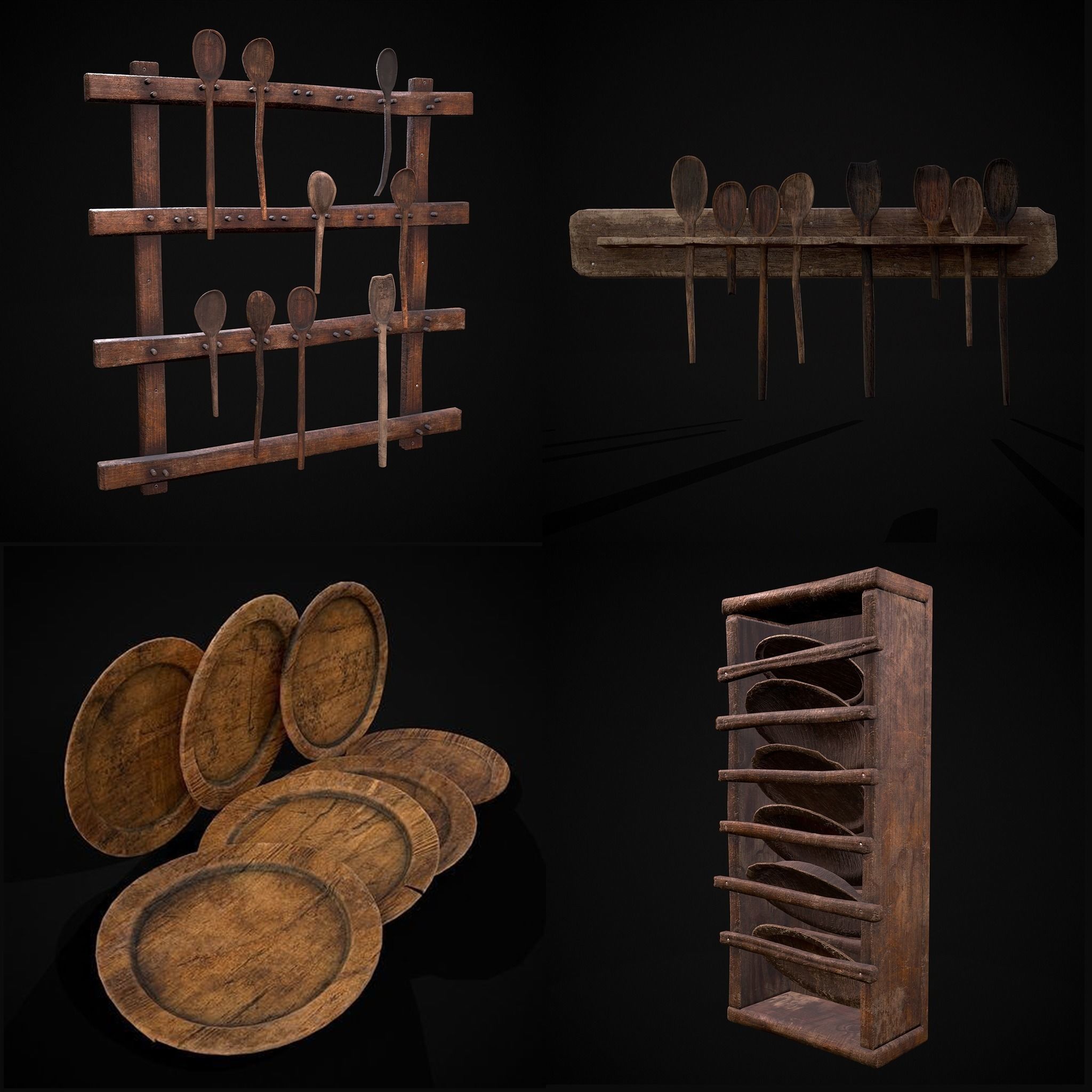 Medieval Prop Mix Forty Nine 3D Model Collection_10