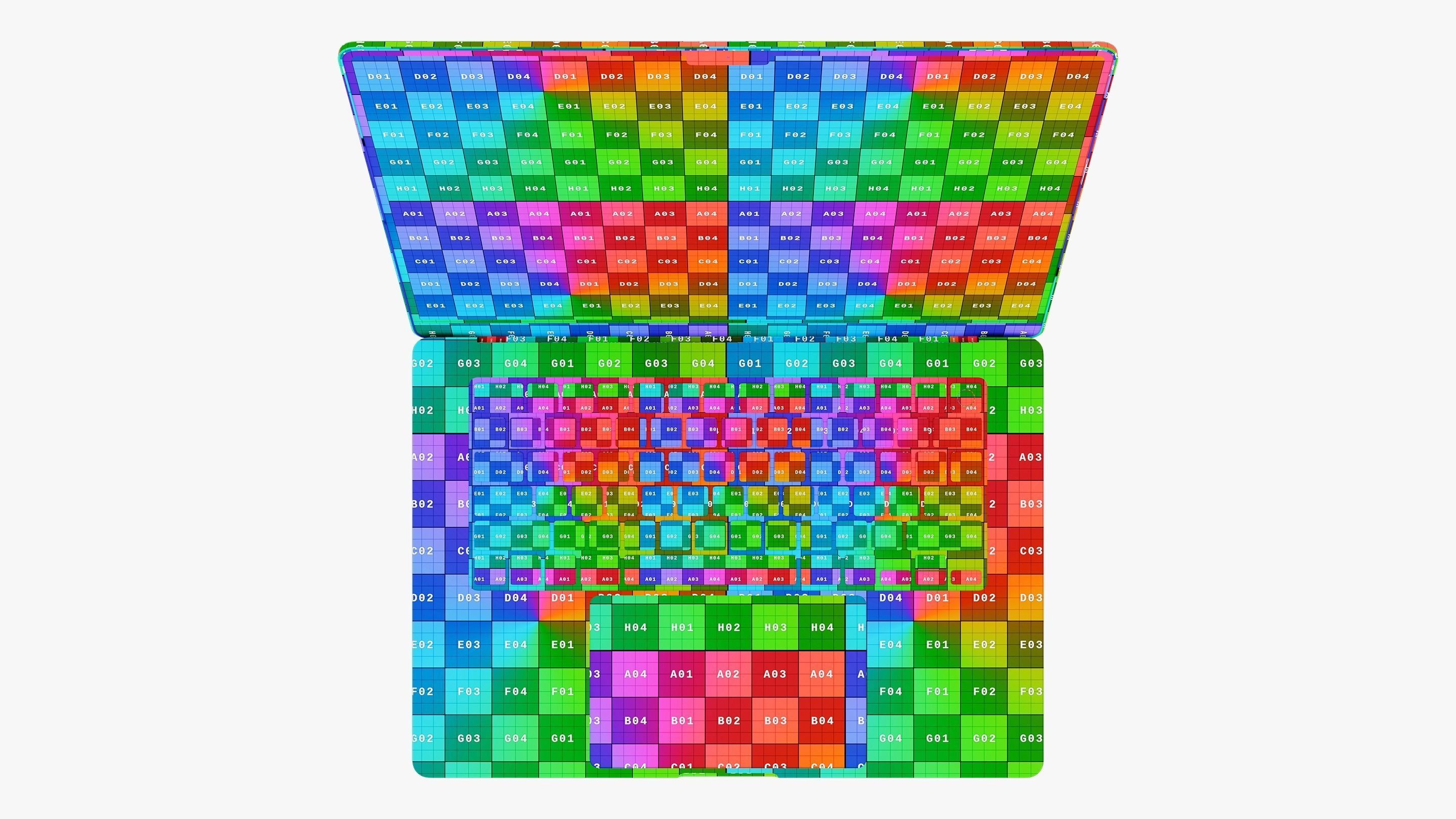 Apple MacBook Air 15 inch Silver 2023 With Magic Mouse 3D model_30