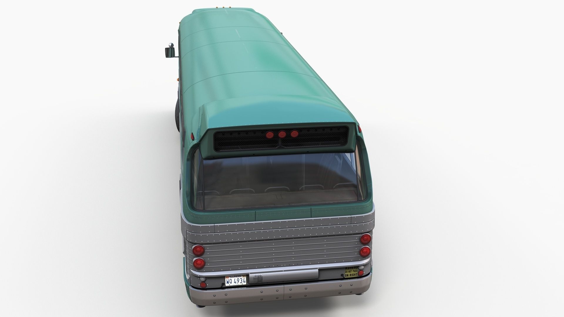 City bus Low-poly 3D model_6