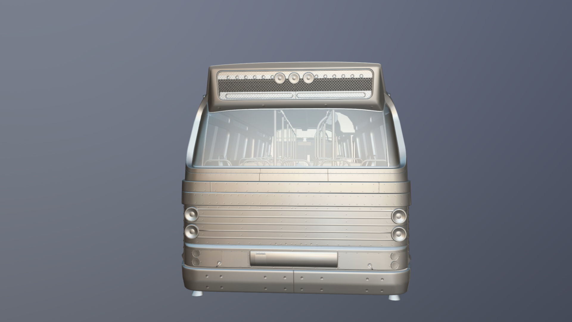 City bus Low-poly 3D model_35