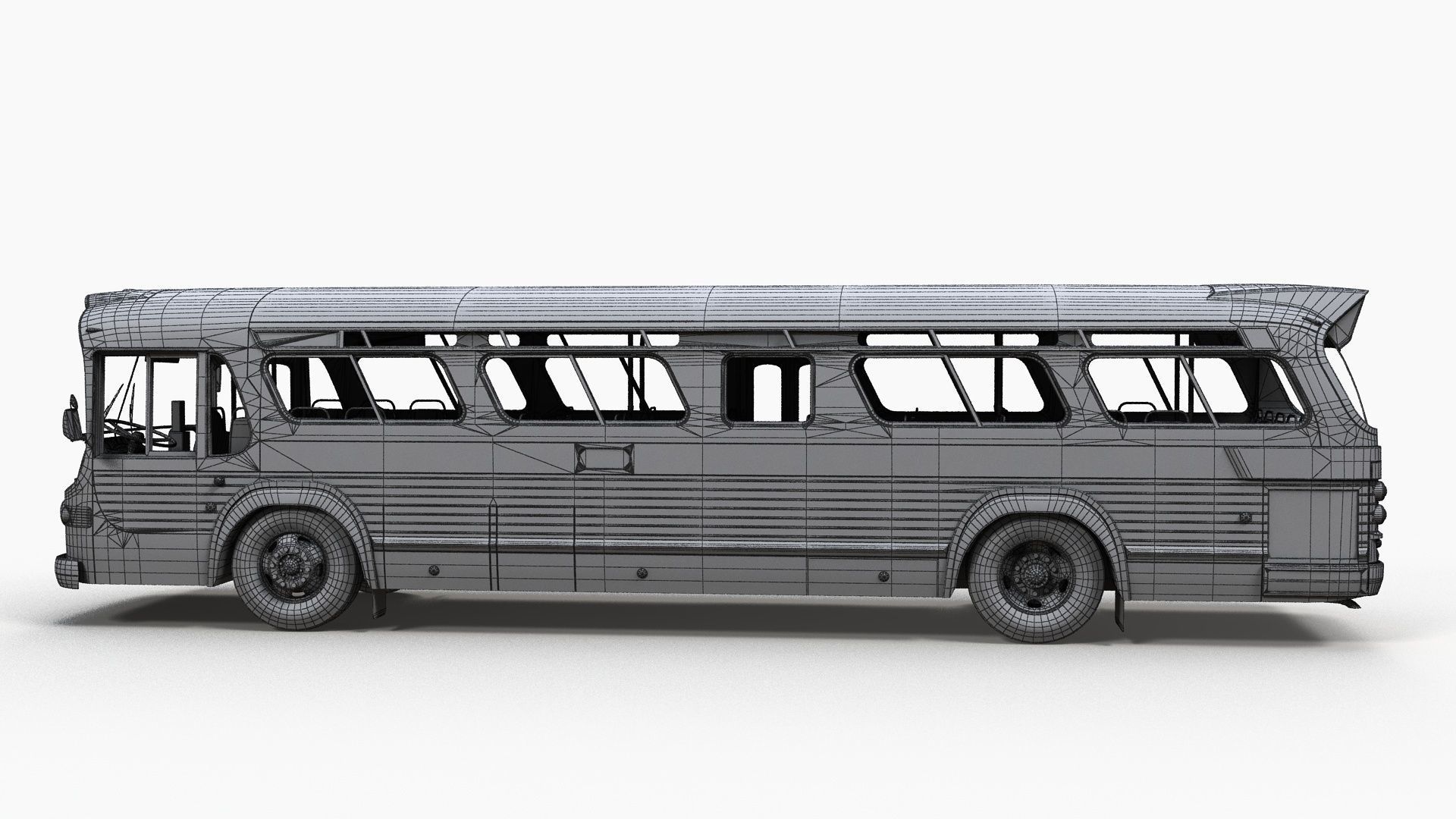 City bus Low-poly 3D model_12