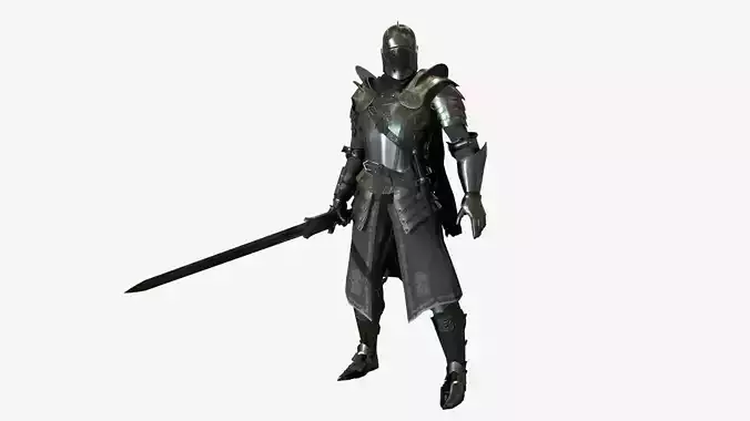 Knight Low-poly 3D model