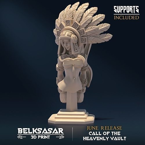 Bust Stardaugther Topless 3D print model