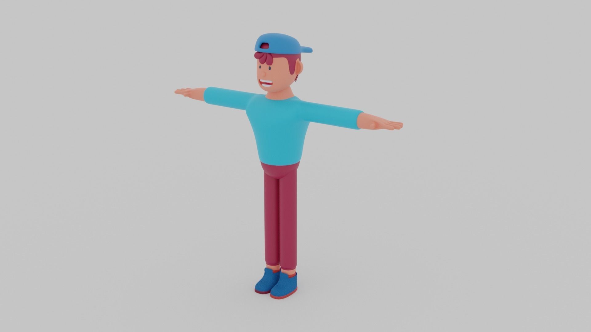 stylized male character 3D model_2