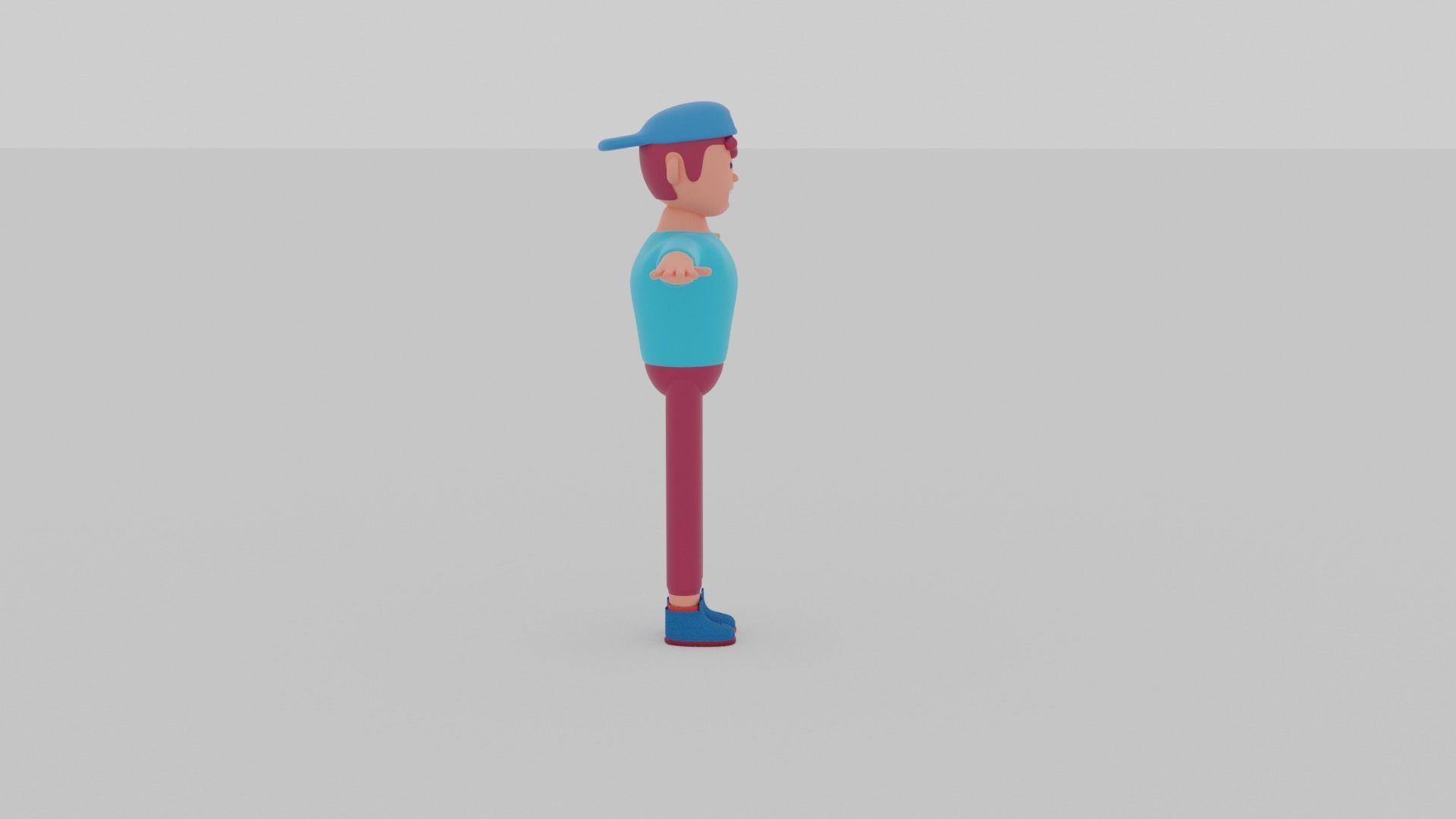 stylized male character 3D model_4