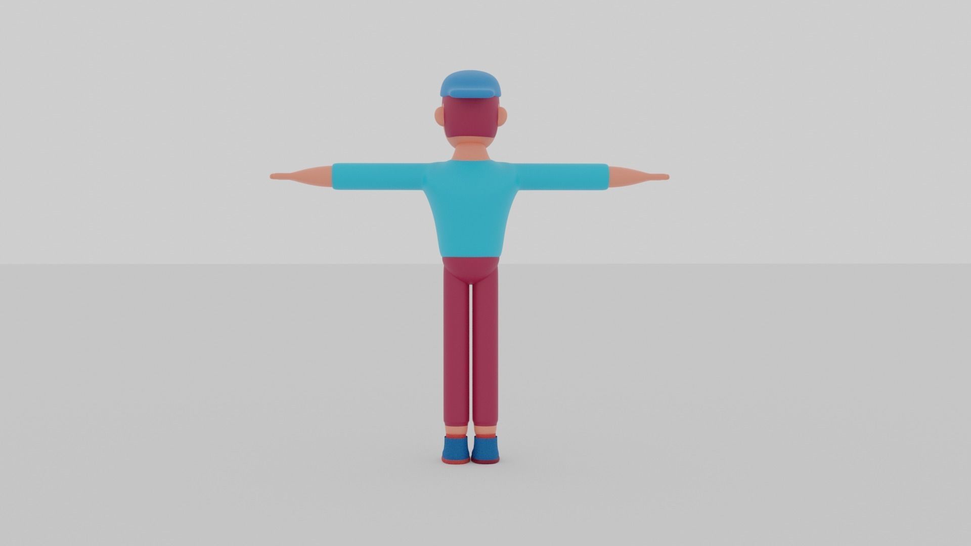 stylized male character 3D model_3