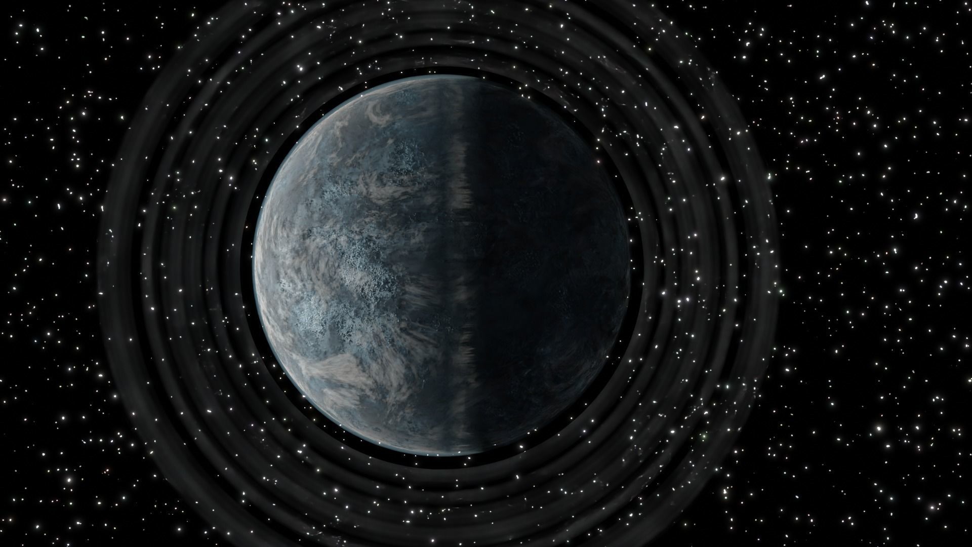 Sci Fi Planet with RIngs free 3D model | CGTrader