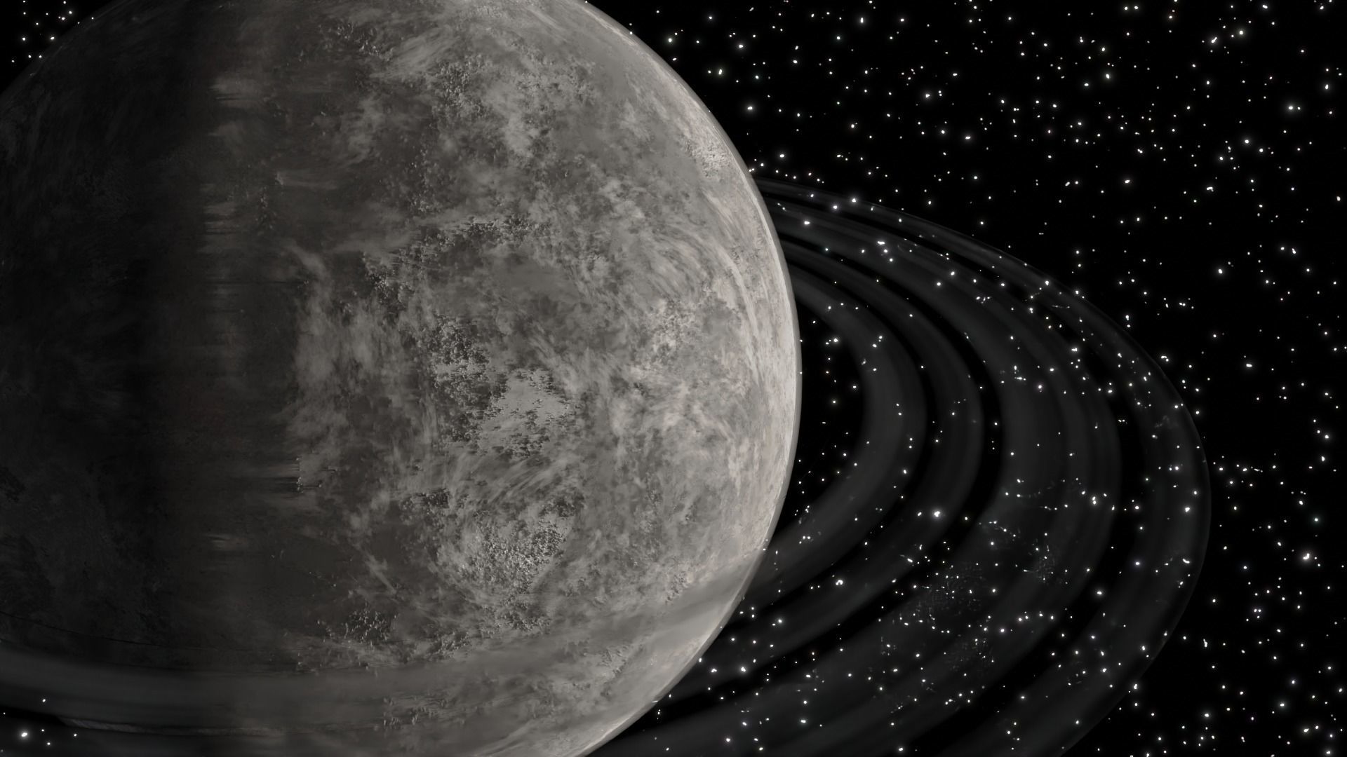 Sci Fi Planet with RIngs free 3D model | CGTrader