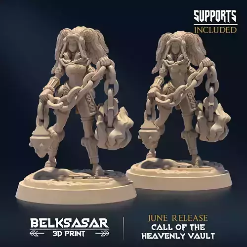 Starfire Bearer C Nude and Normal 3D print model
