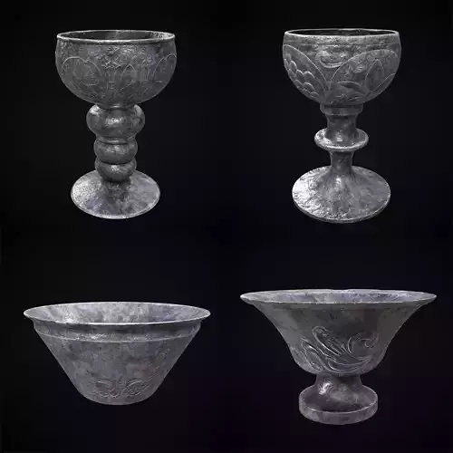 Medieval Prop Mix Fifty 3D Model Collection
