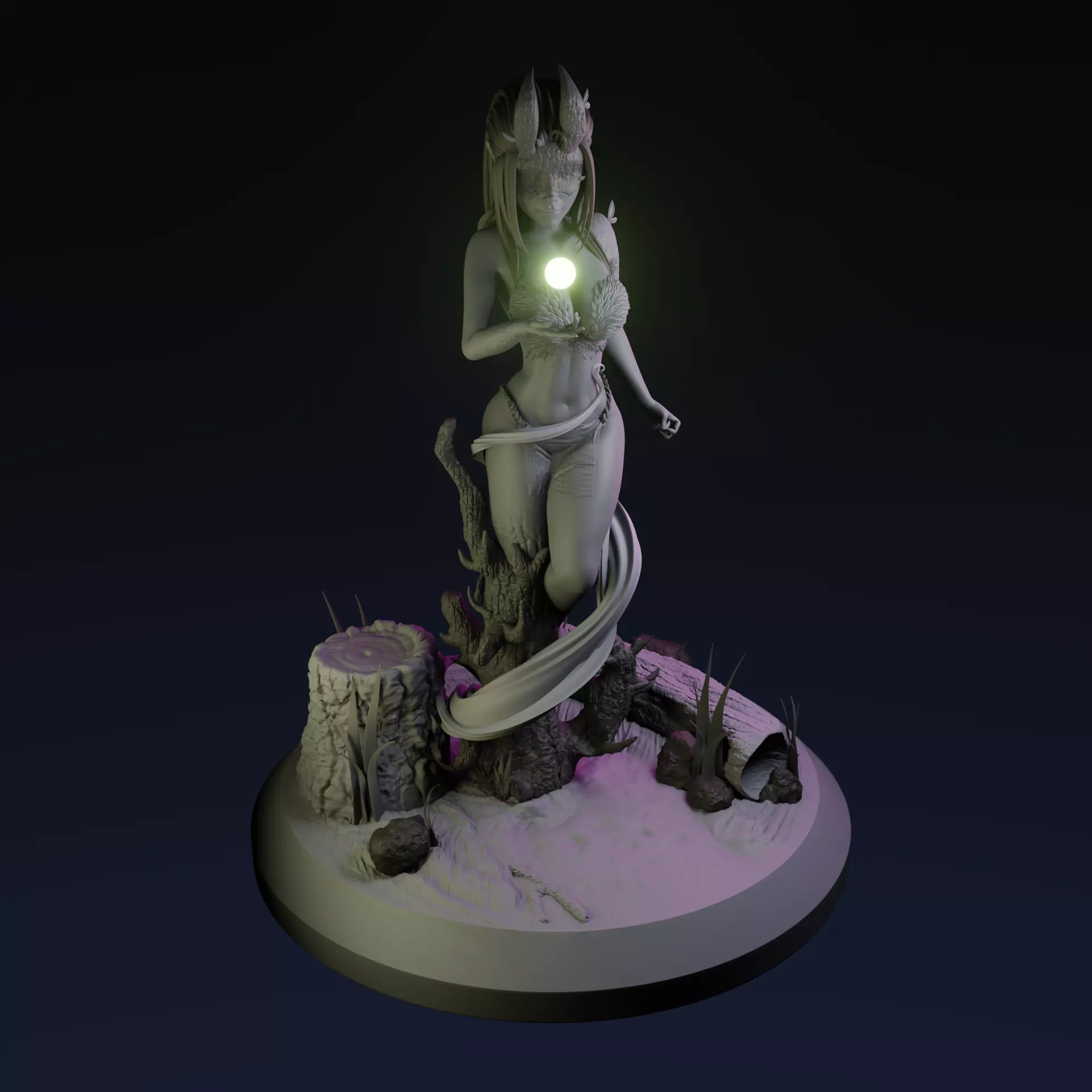 Deepgrove Dryad - presupported - QB Works 3D print model_0