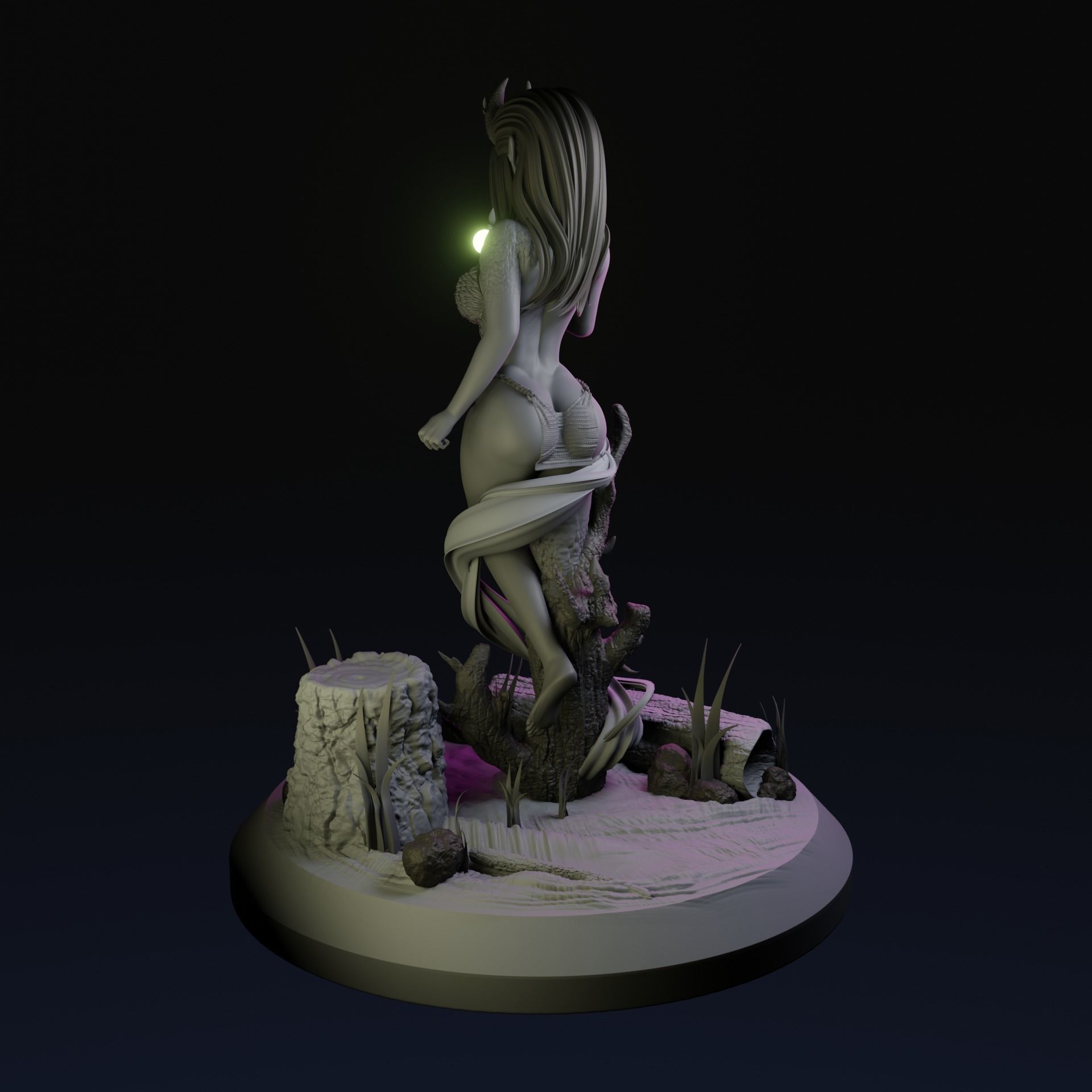 Deepgrove Dryad - presupported - QB Works 3D print model_1