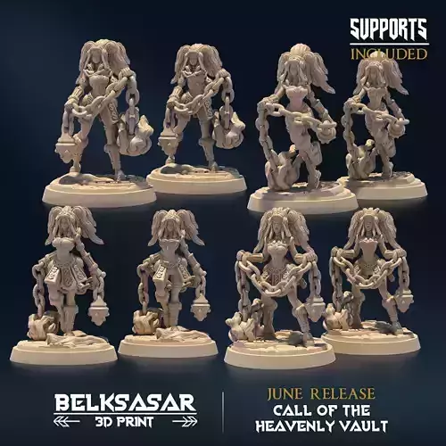 Starfire Bearer Nude and Normal Set x4