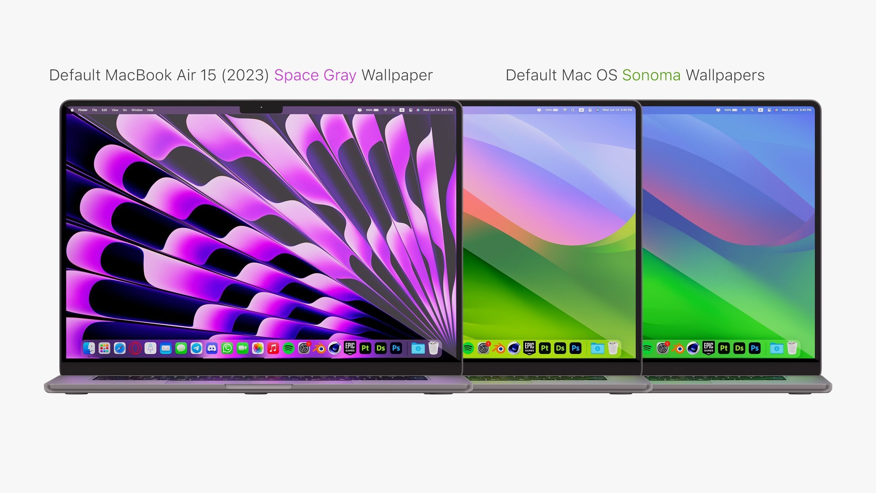 Apple MacBook Air 15 inch Space Gray 2023 With Magic Mouse 3D model_4