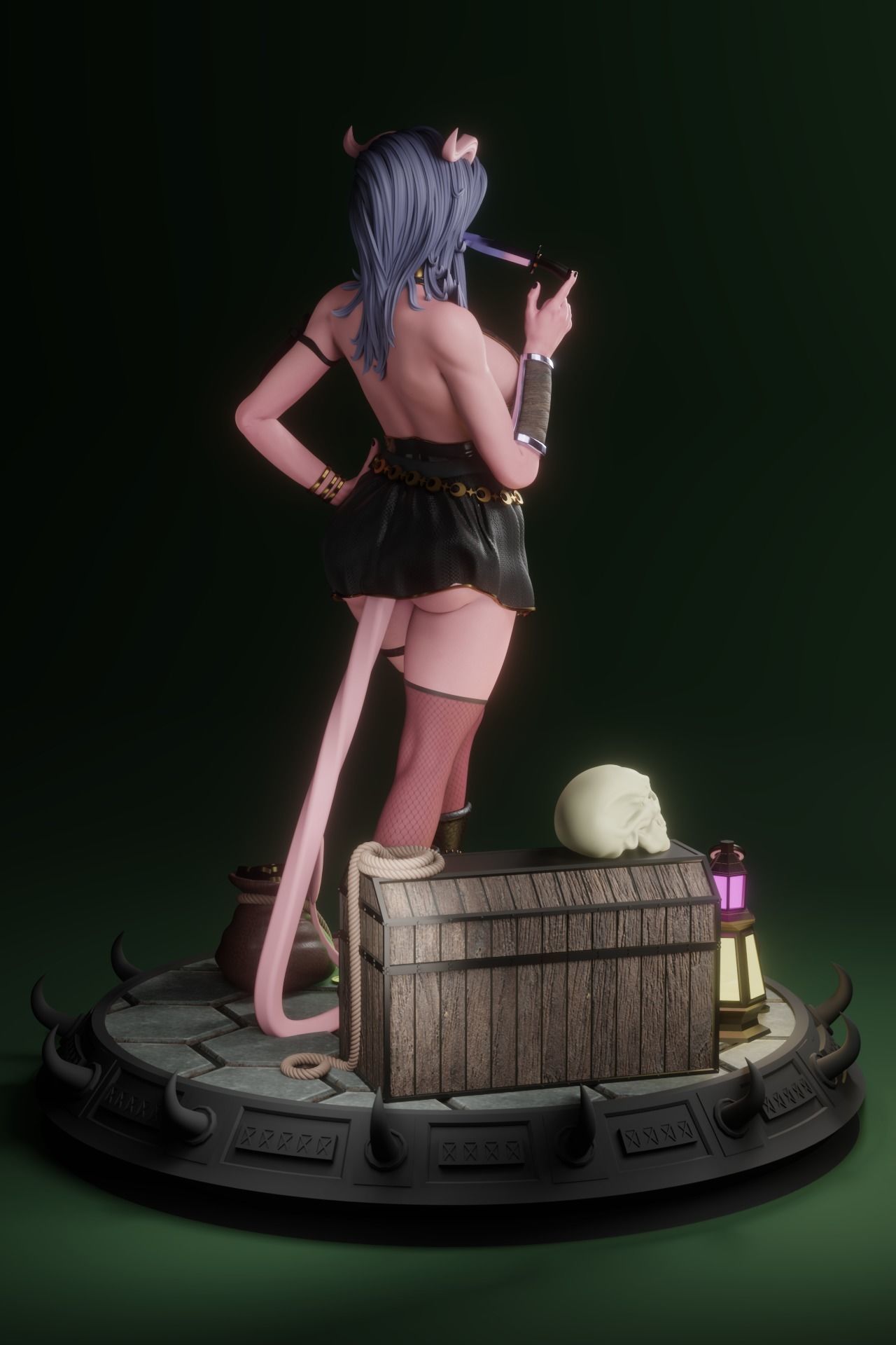 Tiefling Rogue 3D print model_5