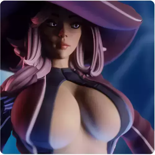 Storm Sorceress - presupported - QB Works 3D print model