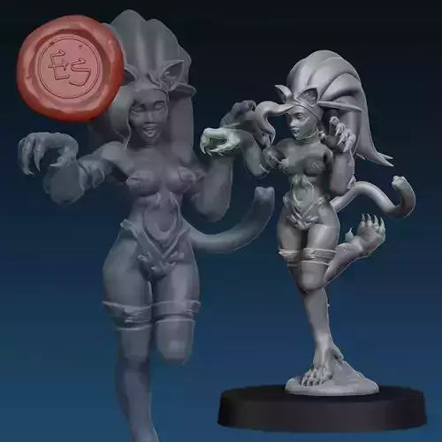 Felicia - Darkstalkers - 32mm Miniature 3D print model