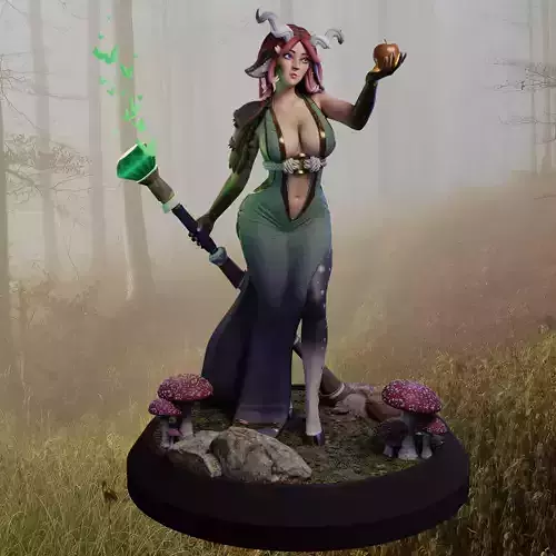 Faun Druid - presupported - QB Works 3D print model