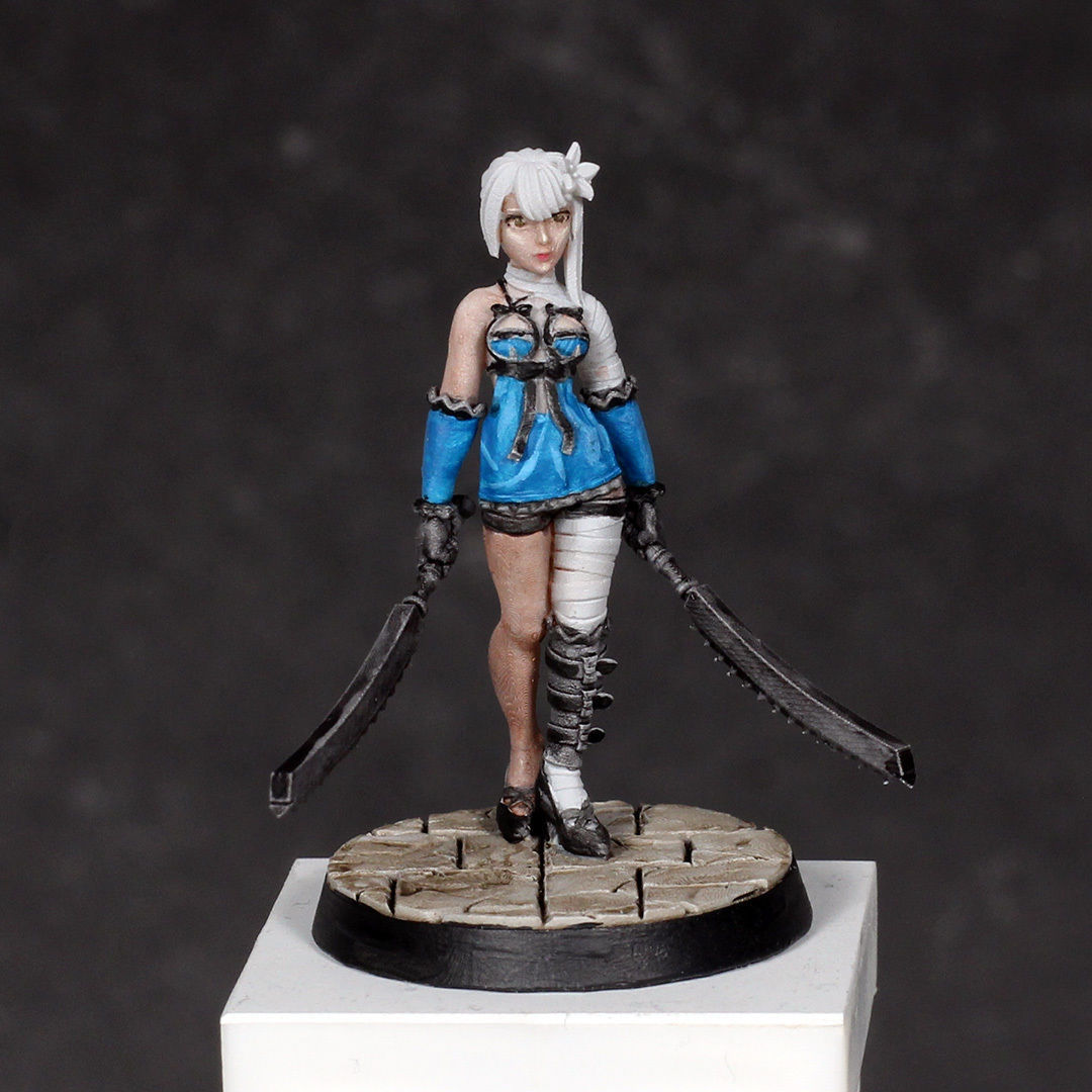 Kaine - Nier - 32mm Scale Miniature 3D print model_1
