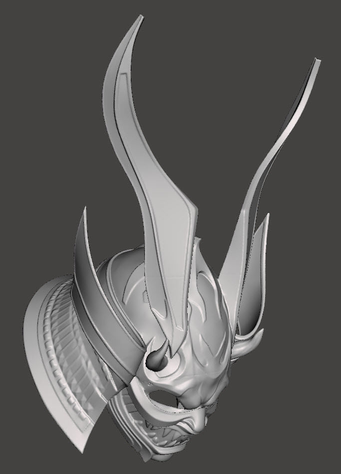 SAMURAI HELMET 3D print model_4