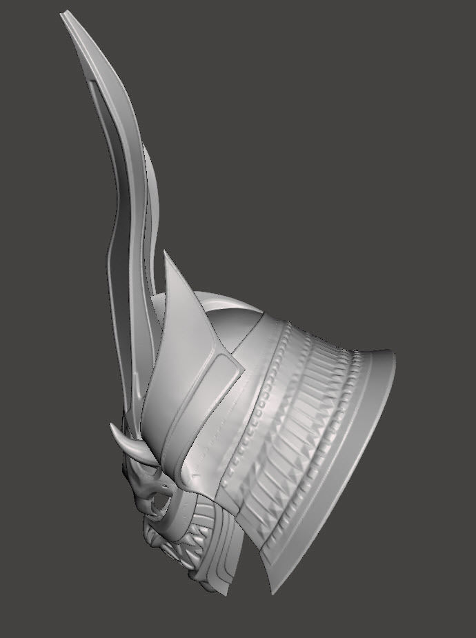 SAMURAI HELMET 3D print model_3