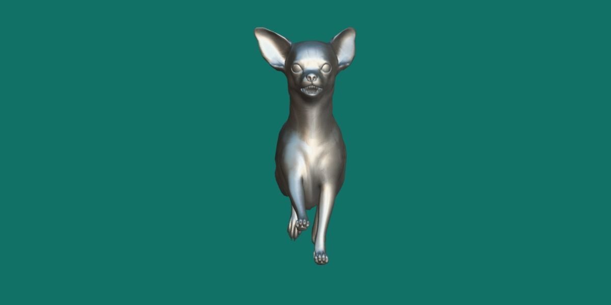 Chihuahua Game Ready 3D model_8