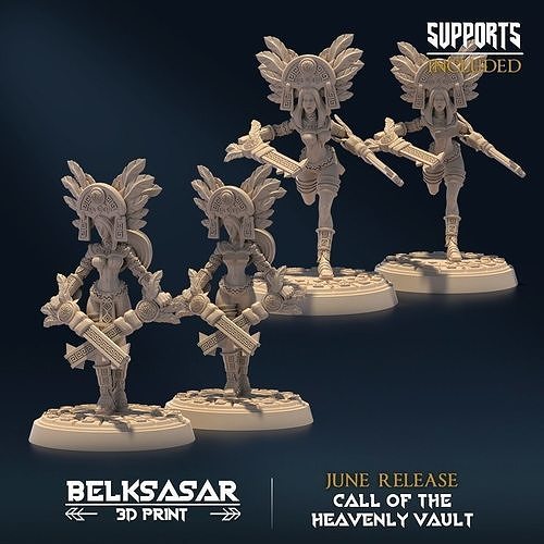 Starinquisitor Nude and Normal Set x2 3D print model