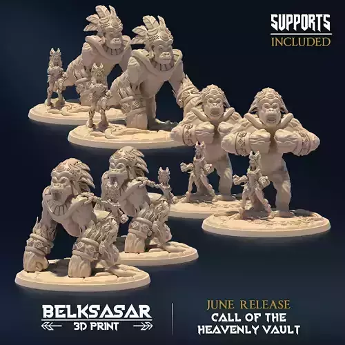 Starkeeper Dreadnought Nude and Normal Set x3 3D print model