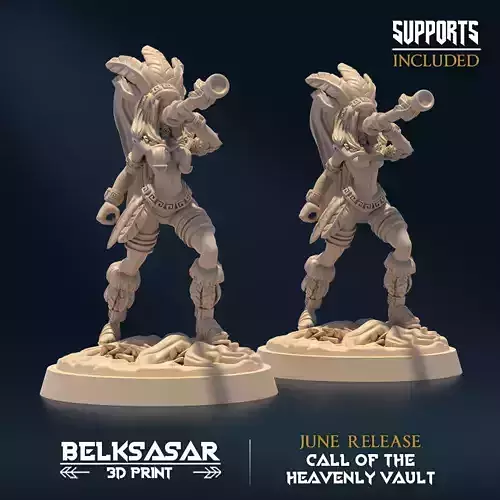 Starkeeper Stalker D Nude and Normal 3D print model