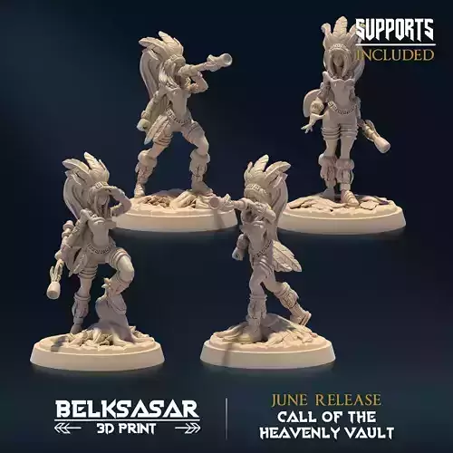 Starkeeper Stalker Nude Set x4 3D print model