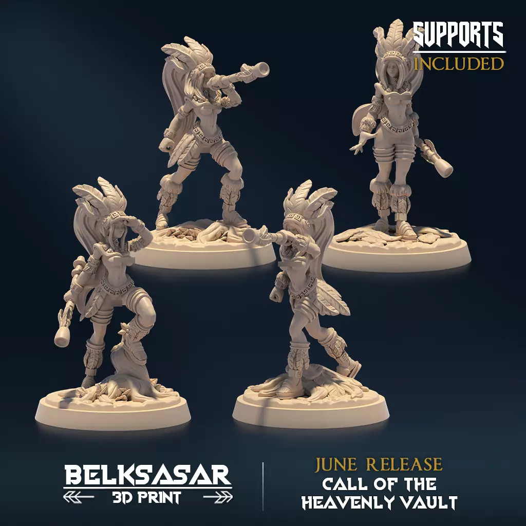 Starkeeper Stalker Nude Set x4 3D print model_0