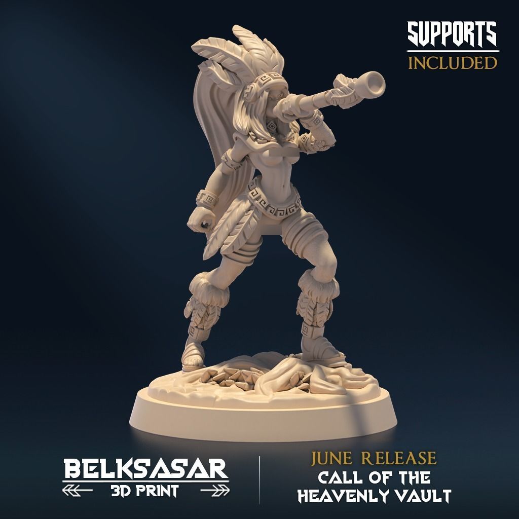Starkeeper Stalker Nude Set x4 3D print model_4