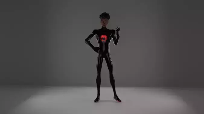spiderman 3d blender spider man into the spider verse 3D model