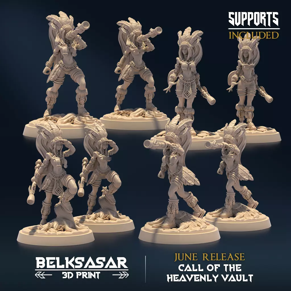 Starkeeper Stalker Nude and Normal Set x4 3D print model_0