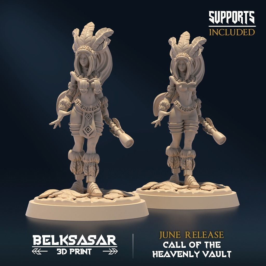 Starkeeper Stalker Nude and Normal Set x4 3D print model_4