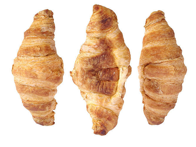 Mini butter croissants 3D model 5