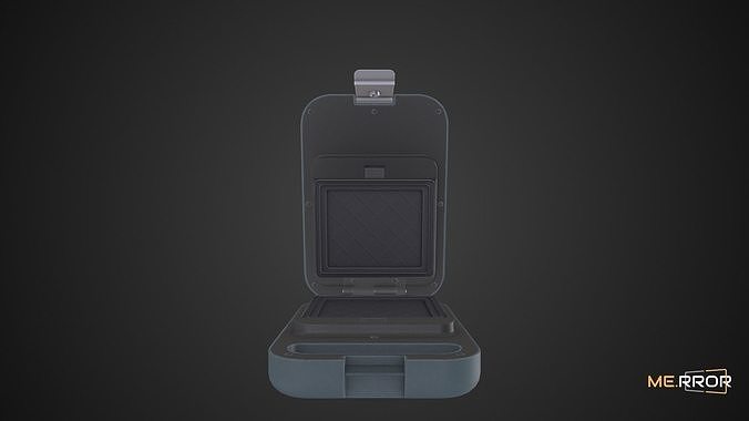 Game Ready Waffle Machine Low-poly 3D model 7