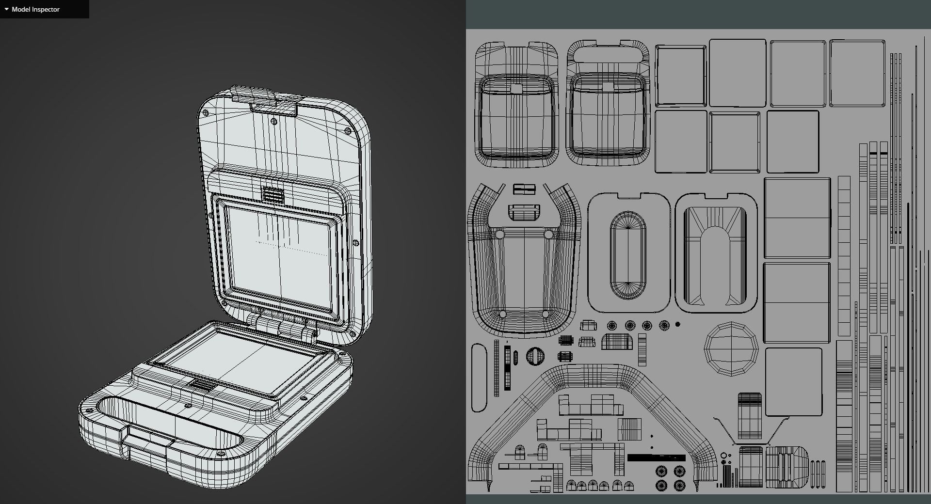 Game Ready Waffle Machine Low-poly 3D model_13