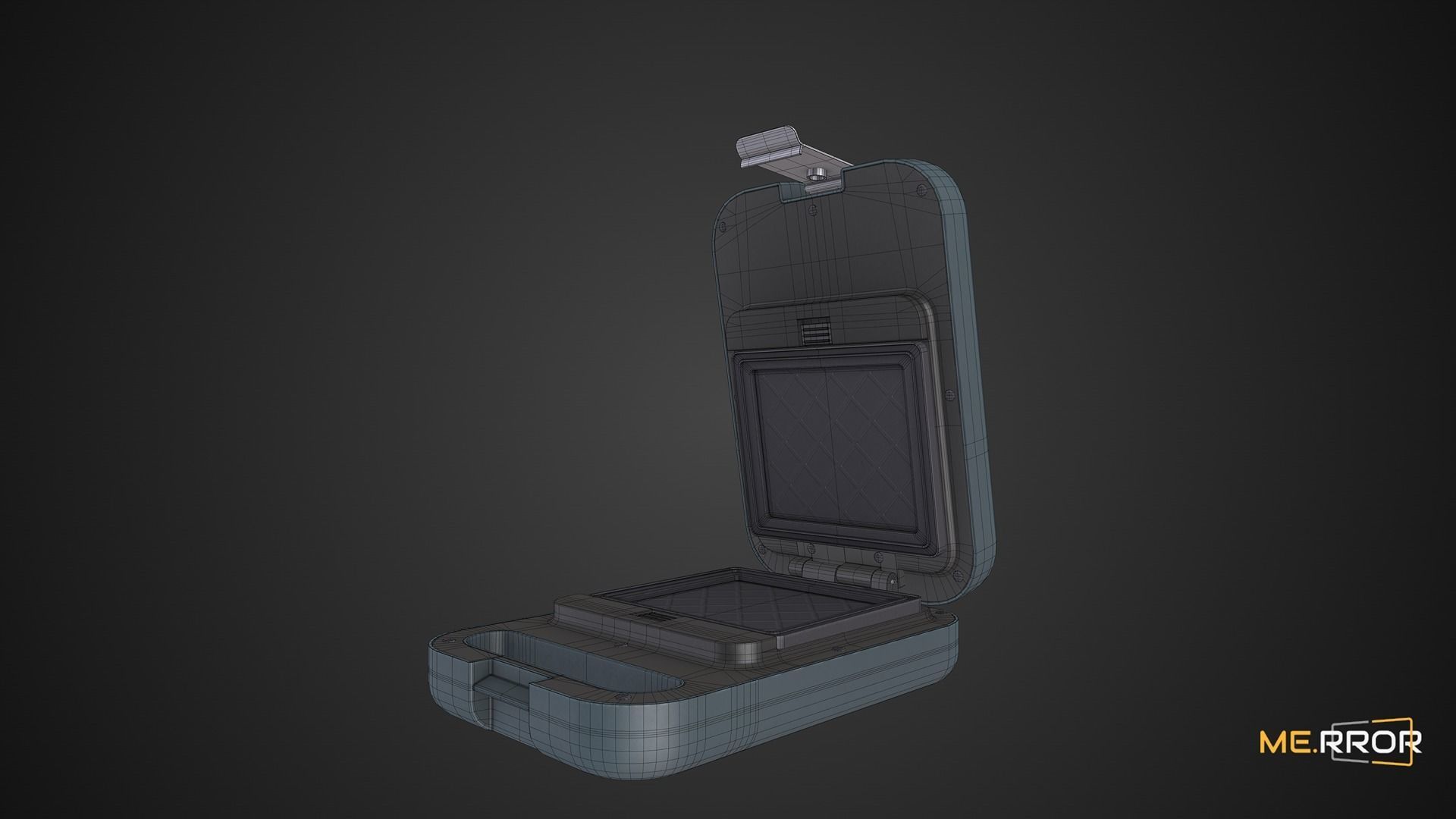 Game Ready Waffle Machine Low-poly 3D model_9