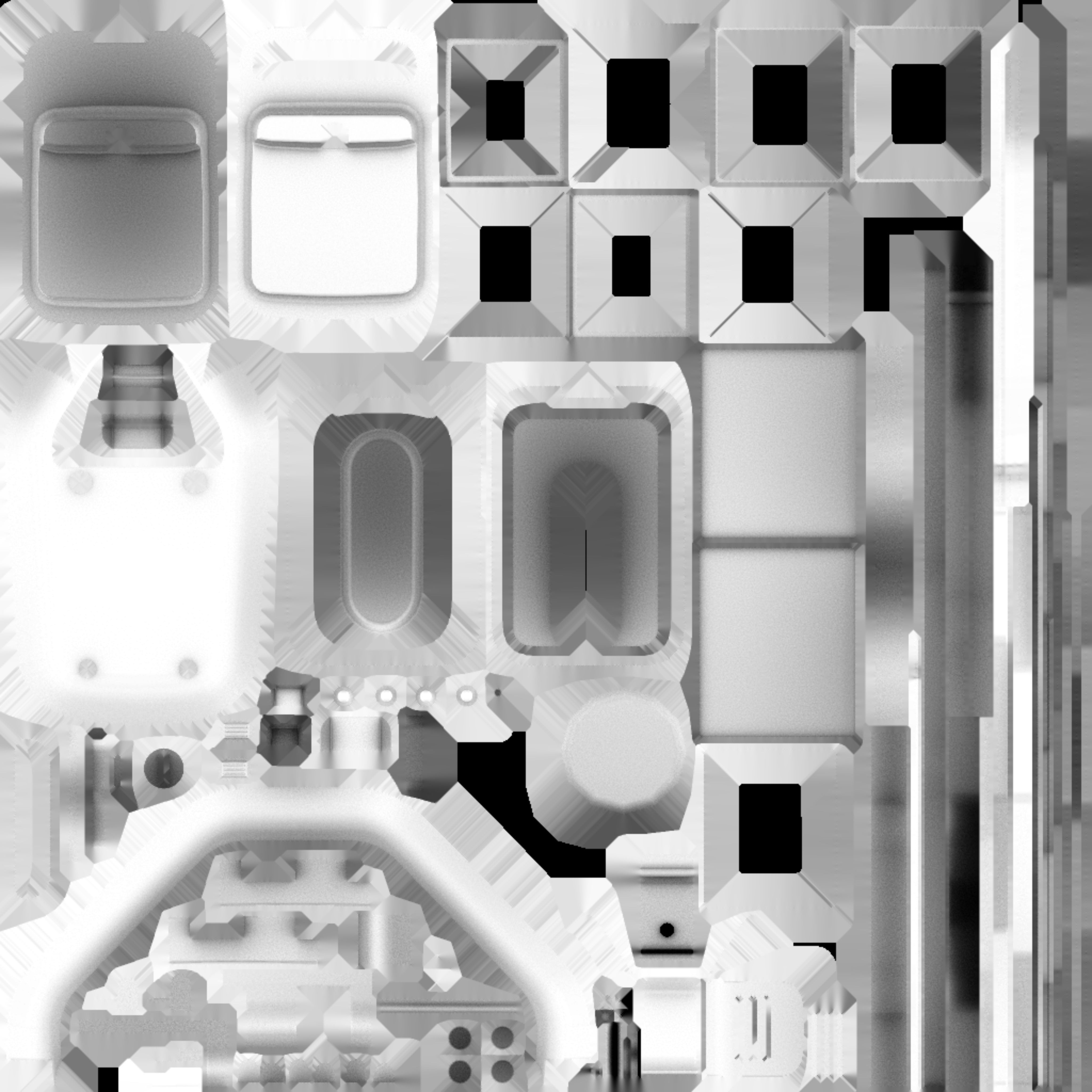 Game Ready Waffle Machine Low-poly 3D model_19