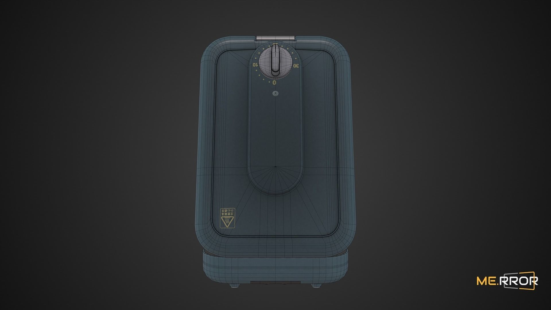 Game Ready Waffle Machine Low-poly 3D model_4