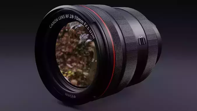 Camera Lens 3D Model 3D model